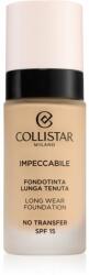 Collistar Impeccabile Long Wear Foundation дълготраен фон дьо тен SPF 15 2R Rosy Beige 30ml