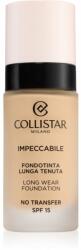 Collistar Impeccabile Long Wear Foundation дълготраен фон дьо тен SPF 15 1R Rosy Avory 30ml