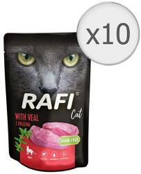 RAFI nedves macskaeledel, borjú, 10 x 100 g