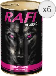 RAFI Classic kutyatáp szószban, pulyka és répa, 6 x 1240 g