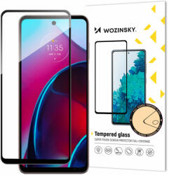 Wozinsky Motorola Moto G Stylus 2022 üvegfólia Wozinsky Full Glue 9H fekete kerettel tokbarát