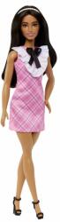 Mattel Barbie: Fashionista baba galléros rózsaszín ruhában (HJT06) - jatekbolt