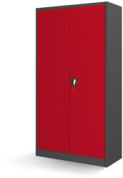 JAN NOWAK BRUNO fém műhelyszekrény, 920x1850x500, modell antracit-piros