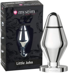 Mystim Little John - kicsi elektro anál plug (ezüst) - szexaruhaz