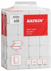 Katrin Kéztörlő hajtogatott V KATRIN Zig Zag 23x22 cm 200 lap 2 rétegű törtfehér 20 csom/zsák (35564)