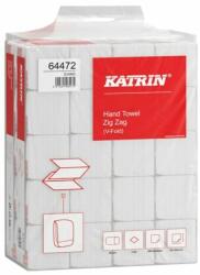 Katrin Kéztörlő hajtogatott V KATRIN Zig Zag 23x22 cm 300 lap 1 rétegű fehér 20 csom/zsák (64472)