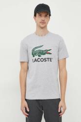 Lacoste pamut póló szürke, nyomott mintás - szürke L - answear - 20 990 Ft