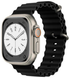 Matrix Curea Ceas Smartwatch Pentru Apple Watch 1/2/3/4/5/6/7/8/SE/SE 2/Ultra (42/44/45/49mm), Matrix, Negru (MWUNY)