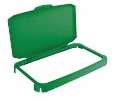 DURABLE Capac cu balamale pentru coșul de gunoi DURABIN 60 cu ramă, verde