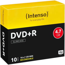 Intenso DVD+R 4.7GB 10pcs Slimcase (4111652)