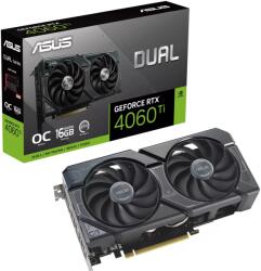 ASUS GeForce RTX 4060 Ti Dual OC 16GB GDDR6 (DUAL-RTX4060TI-O16G/90YV0JH0-M0NA00) Videokártya