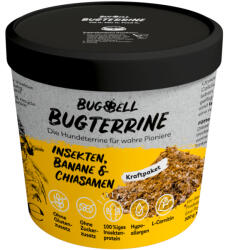 BugBell 100g BugBell BugTerrine Adult rovarok, banán & chiamag nedves kutyatáp