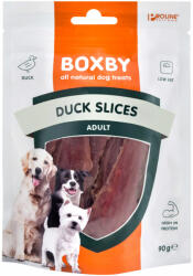  Boxby 90 g Boxby Duck Slices Kutyasnackek 90 g-os dobozban