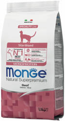 Monge Superpremium Cat 3x1, 5kg Monge Monoprotein Sterilized marha száraz macskatáp