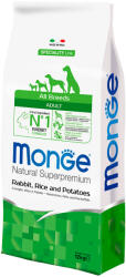 Monge Superpremium Dog 2x12kg Monge Natural Superpremium Nyúl, rizs és burgonya száraz kutyatáp