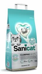 Sanicat Clumping White Unscented 10L nisip litiera pisici