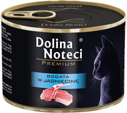 Dolina Noteci 24x185g, Dolina Noteci Premium, bárányhúsban gazdag, nedves macskaeledel