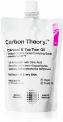 Carbon Theory Charcoal & Tea Tree Oil arctisztító peeling problémás és pattanásos bőrre 125 ml