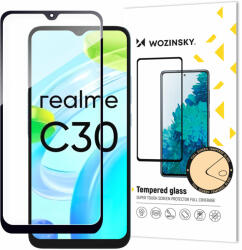 Wozinsky Realme C30/Realme Narzo 50i Prime Wozinsky Full Glue 9H kijelzővédő üvegfólia fekete