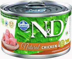 Farmina Hrană umedă pentru pisică N&D Natural Chicken 140 g (PND140062) - vexio