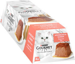 Gourmet Gourmet Revelations Mousse Hrană pisici 4 x 57 g - Somon