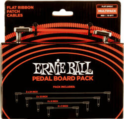 Ernie Ball Flat Ribbon Patch Cables Pedalboard 15 cm-30 cm-60 cm-7, 5 cm Pipa - Pipa Patch kábel (P06404)