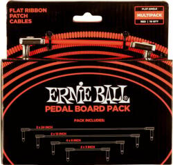 Ernie Ball Flat Ribbon Patch Cables Pedalboard 15 cm-30 cm-60 cm-7, 5 cm Oblic - Oblic Cablu patch (<![CDATA[P06404]]>)