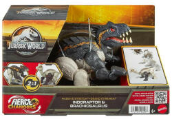 Mattel Jurassic World Fierce Changers - Indoraptor és Brachiosaurus átalakítható játékfigura (HPD33_HPD35)