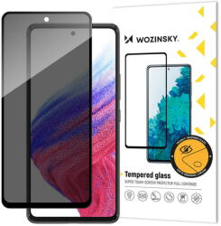 Wozinsky Folie de protectie Ecran Privacy WZK AntiSpy pentru Samsung Galaxy A53 5G A536, Sticla Securizata, Full Glue (fol/ec/pr/wzk/an/a536/st/fu) - pcone