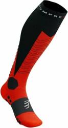 Compressport Ski Mountaineering Full Socks Black/Red T2 Futózoknik