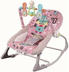 Chipolino Scaunel balansoar Chipolino Baby Spa pink (SHEBS02303PI) - ejuniorul Sezlong balansoar bebelusi