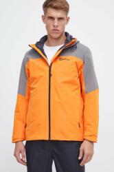 Jack Wolfskin szabadidős kabát Glaabach 3in1 narancssárga - narancssárga XL