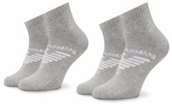 Emporio Armani 2 pár hosszú szárú női zokni Emporio Armani 292304 2F258 00047 Grigio Chiaro Melange 36_41 Női