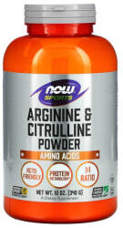 NOW Arginine Citrulline Powder, NOW Foods, 340g