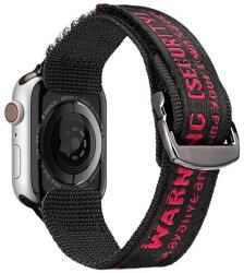 DUX DUCIS pótszíj (egyedi méret, nylon, tépőzáras, légáteresztő, állítható) PIROS Apple Watch Series 6 44mm, Apple Watch Series 8 45mm, Apple Watch Series 5 44mm, Apple Watch Series SE 44m (GP-137697)