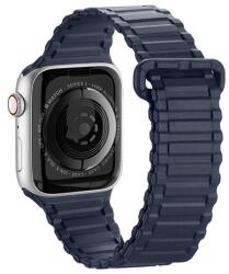 DUX DUCIS pótszíj (egyedi méret, szilikon, mágneses zár) SÖTÉTKÉK Apple Watch Ultra 49mm, Apple Watch Series 7 45mm, Apple Watch Series SE 2 44mm, Apple Watch Series 1 42mm, Apple Watch Series (GP-137720)