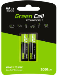 Green Cell Green Cell 2x AA HR6 2000mAh tölthető elem akkumulátor (GR06)