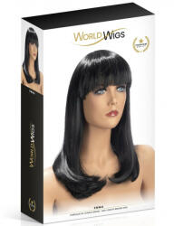 World Wigs Emma hosszú, sötétbarna paróka - lunaluna