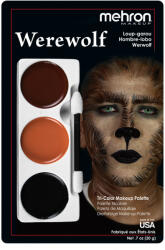 Mehron Paradise Makeup AQ Mehron háromszínű arcfestő készlet - Vérfarkas /Werewolf/