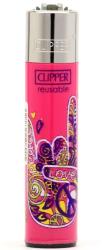 Clipper Classic Hippie Hands öngyújtó (pink) (CL3A1107BCHpnk)