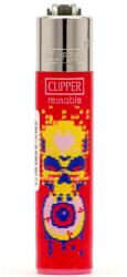 Clipper Micro Pixel Death öngyújtó (red) (CP3A503BCHred)