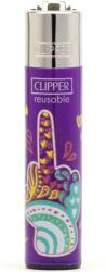 Clipper Classic Hippie Hands öngyújtó (purple) (CL3A1107BCHpur)