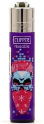 Clipper Micro Pixel Death öngyújtó (purple) (CP3A503BCHpur)