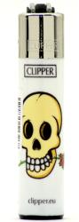 Clipper Micro White Skulls öngyújtó (rose) (CP3A250Hr)