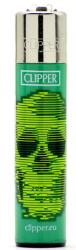 Clipper Classic Blurry Skulls öngyújtó (green) (CL3A816BCHgrn)