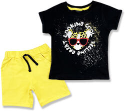 Miniworld Kisfiú nyári szett- Cool, sárga Méret: 116 (6éves)