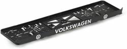 Set suport placute numar inmatriculare auto 3D (fata + spate) Volkswagen argintiu