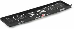 Set suport placute numar inmatriculare auto 3D (fata + spate) Audi S line