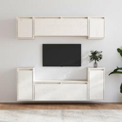 vidaXL 6 darab fehér tömör fenyőfa TV-szekrény (3100190)