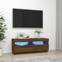 vidaXL barna tölgyszínű TV-szekrény LED-világítással 100 x 35 x 40 cm (815722)